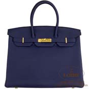 GX HERMES@o[L 35cm [Birkin 35cm]@gS@u[jC [BLEU NUIT(2Z)]@S[h