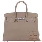 GX HERMES@o[L 35cm [Birkin 35cm]@gS@OAXt@g [GRIS ASPHALTE(M8)]@Vo[