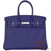 GX HERMES@o[L 35cm [Birkin 35cm] CƃT[tƃt@ gmr[~ LoX@u[TtB[ [BLEU SAPHIR(73)]@Vo[