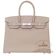 GX HERMES@o[L 35cm [Birkin 35cm]@gS@OgD[gD[ (gDeB[O[) [GRIS TOURTERELLE(81)]@Vo[