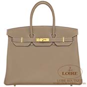 GX HERMES@o[L 35cm [Birkin 35cm]@gS@GgD[v [ETOUPE(18)]@S[h