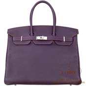 GX HERMES@o[L 35cm [Birkin 35cm]@N}X@U [RAISIN(59)]@Vo[