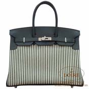 GX HERMES@o[L 35cm [Birkin 35cm]@XCtg~g[K@F[tHZ~GN~F[Iu [VERT FONCE/ECRU/VERT OMBRE]@Vo[