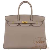 GX HERMES@o[L 35cm [Birkin 35cm]@gS@OAXt@g [GRIS ASPHALTE(M8)]@S[h
