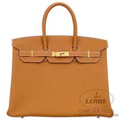 GX HERMES@o[L 35cm [Birkin 35cm]@gS@S[h [GOLD(37)]@S[h