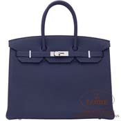 GX HERMES@o[LF\ 35cm [BirkinVerso 35cm]@gS@u[jC~IW|s[ [BLEU NUIT(2Z)/ORANGE POPPY(8V)]@Vo[