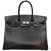 GX HERMES@o[L 35cm [Birkin 35cm]@H[E^fNg@N [NOIR(89)]@MbVVo[