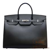 GX HERMES@o[LZG 40cm [Birkin Selle 40cm]@@bVn^[@N [NOIR(89)]@Vo[