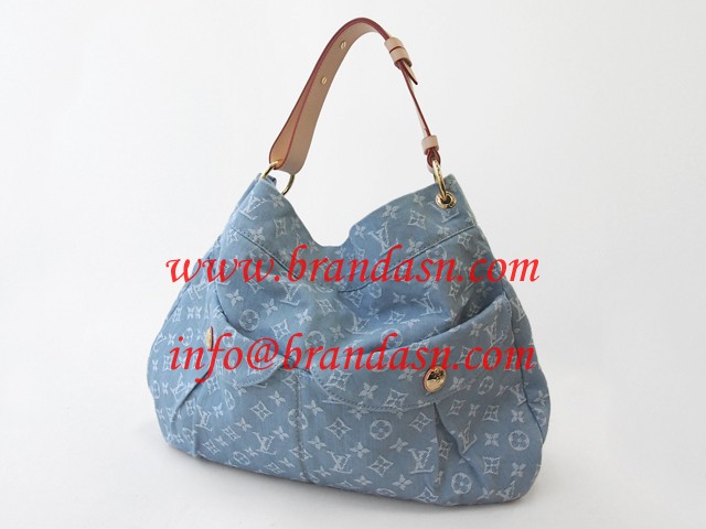 ルイ・ヴィトン LOUISVUITTON モノグラム・デニム デイリーGM ブルークレール M40492