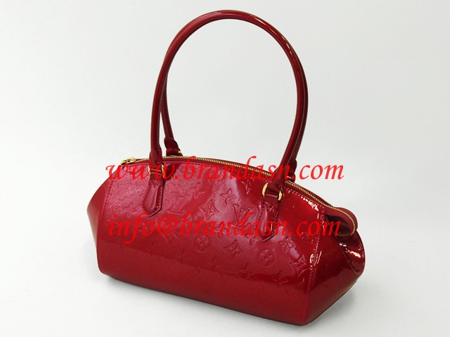 ルイ・ヴィトン LOUISVUITTON モノグラム・ヴェルニ シャーウッドPM ポム・ダムール M91494 ショルダーバッグ