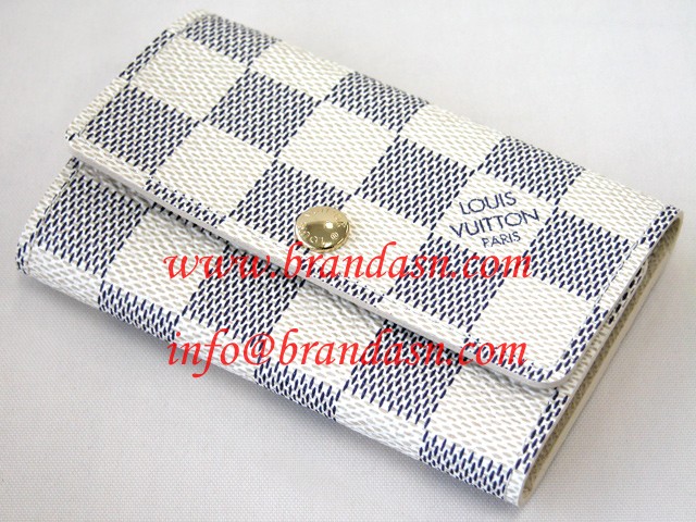 ルイ・ヴィトン LOUISVUITTON ダミエ・アズール ミュルティクレ6 N61745 6連キーケース