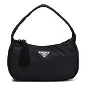 v_ obO nhobO PRADA 1BA870 2A6S F0002 00 NERO yTESSUTO+PASSAMANERIAz