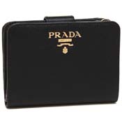 プラダ 財布 新作 2021 プラダ 二つ折り財布 サフィアーノ ブラック レディース PRADA 1ML018 QWA F0002