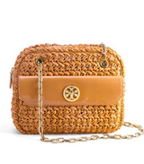 Tory Burch Straw Turnlodk Mini Bag