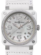 V܃xXX[p[Rs[ xXvRs[ Bell&Ross BR03-92 zCgZ~bN _CAh(BR03-92 White Ceramic & Diamond) / Ref.BR03-92WCD-CA