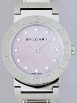 国内最大級ブルガリスーパーコピー ブルガリ時計コピー ブルガリブルガリ BB26C11SS/12/N ピンクシェル