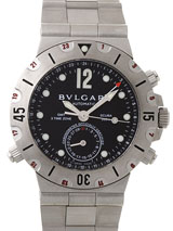 国内最大級ブルガリスーパーコピー ブルガリ時計コピー スクーバ SD38SSD GMT ブラック