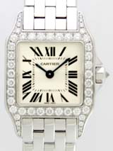 国内最大級カルティエスーパーコピー カルティエ時計コピー Cartier サントスドゥモワゼル WF9003Y8 WG　SＭ　ケースダイヤ ホワイト