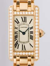 最高級カルティエスーパーコピー カルティエ時計コピー Cartier タンクアメリカン zWB7079M5 ＰＧ　ＳＭ　ケースダイヤ ホワイト 