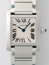 最高級カルティエスーパーコピー カルティエ時計コピー Cartier タンクフランセーズ zW51008Q3 SS　SM ホワイト