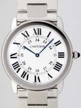 工場直売カルティエスーパーコピー カルティエ時計コピー Cartier ロンドソロ W6701005 ＳS　ＬＭ　ブレス ホワイト