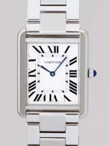 国内最大級カルティエスーパーコピー カルティエ時計コピー Cartier タンクソロ zW5200014 ＳS　ＬＭ　ブレス ホワイト
