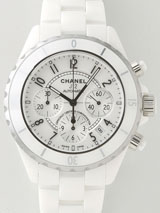 超激安シャネルスーパーコピー シャネル時計コピー CHANEL 腕時計 J１２ H1007 41mm　クロノグラフ　ホワイトセラミックブレス ホワイト