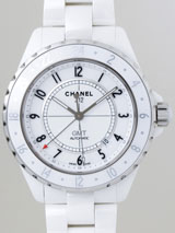 最高級シャネルスーパーコピー シャネル時計コピー CHANEL 腕時計 Ｊ１２ H2126 42mm　GMT　ホワイトセラミックブレス　2008年発表モデル　世界限定2000本 ホワイト