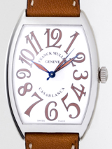 最高級フランクミュラースーパーコピー フランクミュラー時計コピー FRANCKMULLER カサブランカ　サハラ 6850CASA SAHARA AC AC　ブラウン皮 ホワイト