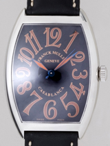 工場直売フランクミュラースーパーコピー フランクミュラー時計コピー FRANCKMULLER カサブランカ　サハラ 6850CASA SAHARA AC AC　ブラック皮 ブラック