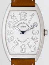 工場直売フランクミュラースーパーコピー フランクミュラー時計コピー FRANCKMULLER カサブランカ z6850CASA AC AC　ブラウン皮 ホワイト