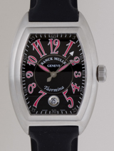 国内最大級フランクミュラースーパーコピー フランクミュラー時計コピー FRANCKMULLER コンキスタドール　タオルミナ　200本限定 z8005SC AC AC　ブラックラバー ブラック