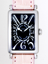 国内最大級フランクミュラースーパーコピー フランクミュラー時計コピー FRANCKMULLER ロングアイランド 902QZ OG OＧ（WG）　ピンク皮 ブラック