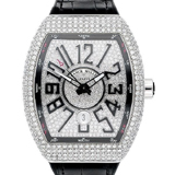 国内最大級フランクミュラースーパーコピー フランクミュラー時計コピー ヴァンガード ダイヤモンド V45SCDT 黒文字盤 新品未使用 FRANCK MULLER時計