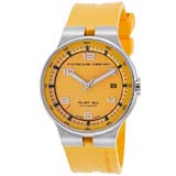 V܃|VFfUCX[p[Rs[ |VFfUCvRs[ YPorsche Design Flat Six Automatic Stainless Steel Mens Yellow Watch Calendar 6351.41.94.1257