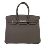 HERMES �G�����X �n���h�o�b�O �o�[�L��35 �G�^�� �g�S �V���o�[���� �V�i���g�p