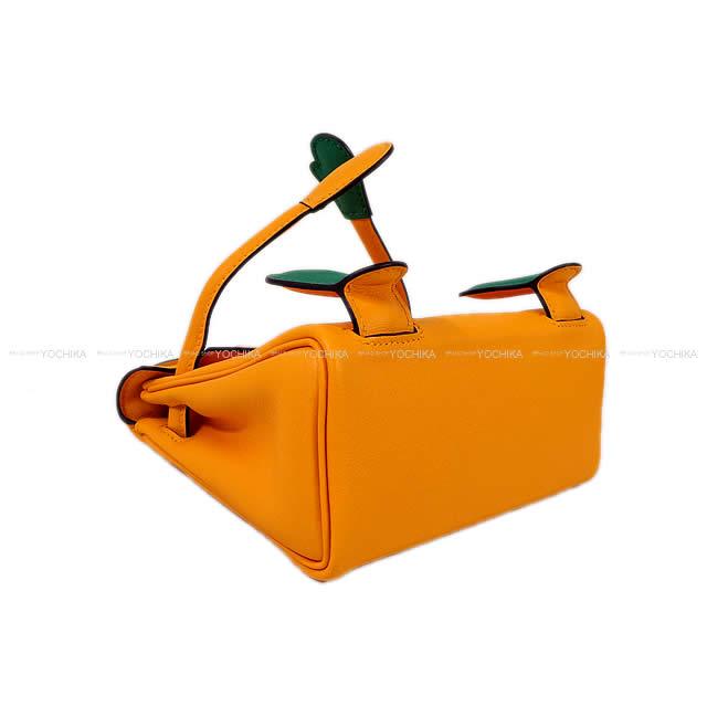 格安 激安 エルメススーパーコピー Hermes ケリードール 16 スペシャルオーダー ジョーヌドール ヴェールヴェルティゴ スイフト シルバー金具 新品